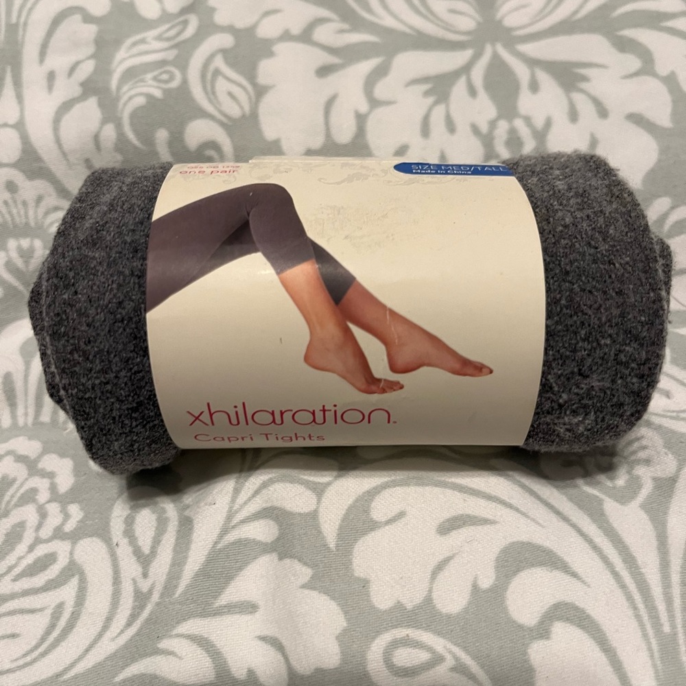 capri tights xhilaration med/tall charcoal heather